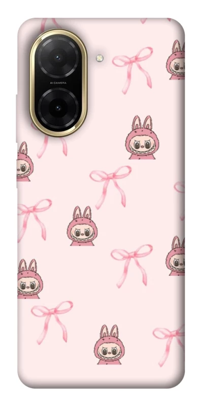 Чохол на Xiaomi Redmi A5 (Europe version) Pink bows and Labubus фото 1 з 1