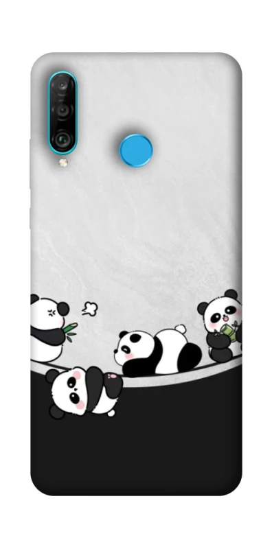 Чохол на Huawei P30 lite Four pandas фото 1 з 1