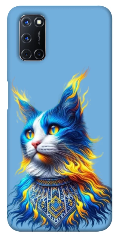 Чехол на Oppo A52 / A72 / A92 Кот патриот фото 1 из 1