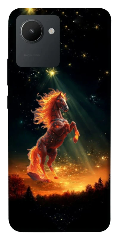 Чохол на Realme C30s Red Fire Horse ver.2 фото 1 з 1