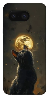 Чехол на Google Pixel 8 Кот под луной v2 фото 1 из 1