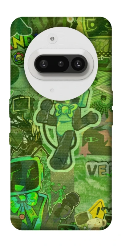 Чехол на Nothing Phone (3a) Dandysworld tv green theme фото 1 из 1