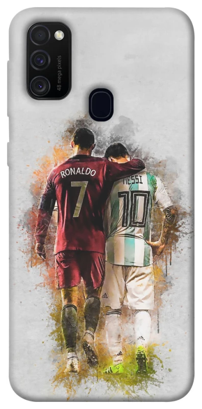 Чехол на Samsung Galaxy M30s / M21 Ronaldo и Messi фото 1 из 1
