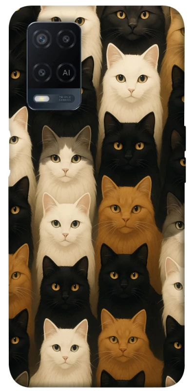 Чехол на Oppo A54 4G Colorful Cat Collage фото 1 Чехол на Oppo A54 4G Colorful Cat Collage фото 1 из 1