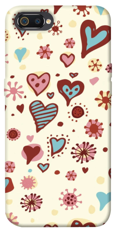 Чохол на Realme C2 Pretty hearts фото 1 з 1