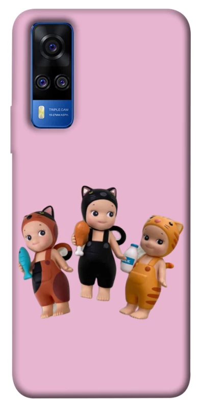 Чохол на Vivo Y51a Cat Cafe Trio фото 1 з 1