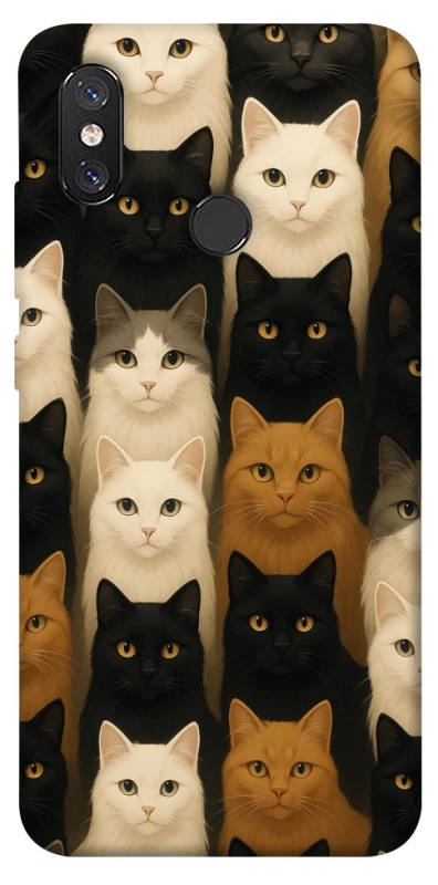 Чохол на Xiaomi Mi 8 Colorful Cat Collage фото 1 з 1