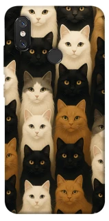 Чехол на Xiaomi Mi 8 Colorful Cat Collage фото 1 из 1