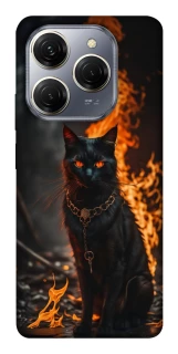 Чохол на TECNO Spark 20 Pro Вогняний кіт фото 1 з 1