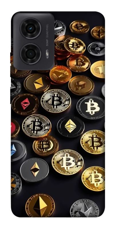 Чохол на Motorola Moto G24 Many coins фото 1 з 1