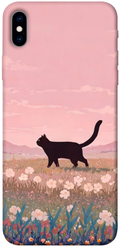 Чохол на Apple iPhone XS Max (6.5") cat on a field фото 1 з 1