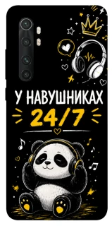 Чехол на Xiaomi Mi Note 10 Lite У навушниках 24/7 фото 1 из 1