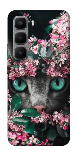 Чохол на Infinix Hot 60 Pro+ Кіт в квітах фото 1 з 1