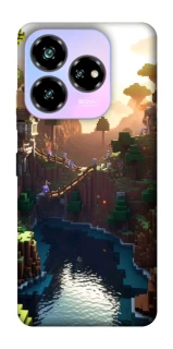 Чехол на ZTE Nubia V60 Desing Minecraft sunset фото 1 из 1
