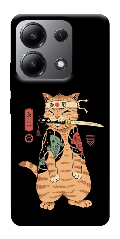 Чохол на Xiaomi Redmi Note 13 4G Кіт-самурай фото 1 з 1