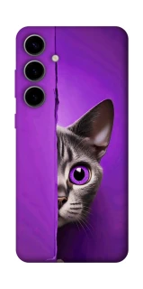 Чехол на Samsung Galaxy S25 FE Кот-подглядыватель фото 1 Чехол на Samsung Galaxy S25 FE Кот-подглядыватель фото 1 из 1