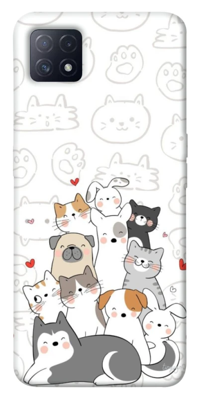 Чохол на Oppo A72 5G / A73 5G Funny Pets фото 1 з 1