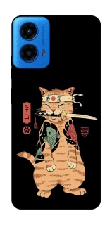 Чохол на Motorola Moto G45 Кіт-самурай фото 1 з 1