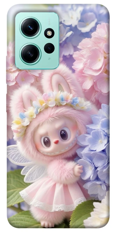 Чохол на Xiaomi Redmi Note 12 4G Labubu & Flowers ver.1 фото 1 з 1