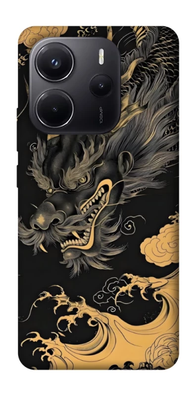 Чохол на Xiaomi Redmi Note 14 4G (Europe version) gold dragon фото 1 з 1