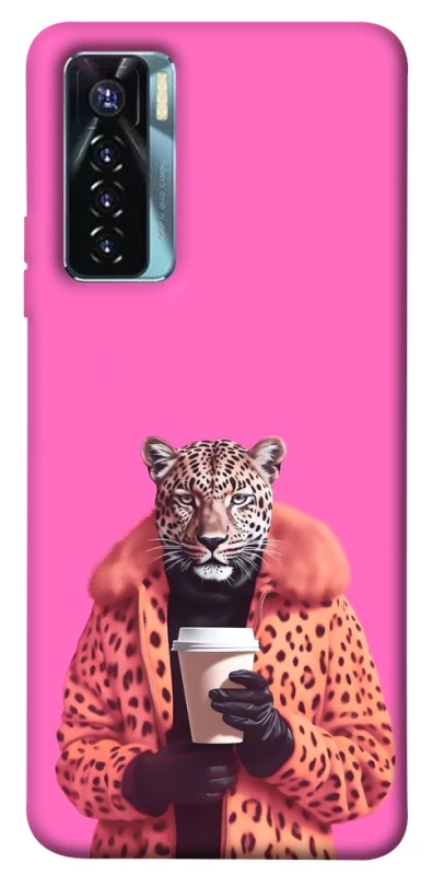 Чехол на TECNO Camon 17 Pro Леопард с кофе фото 1 из 1