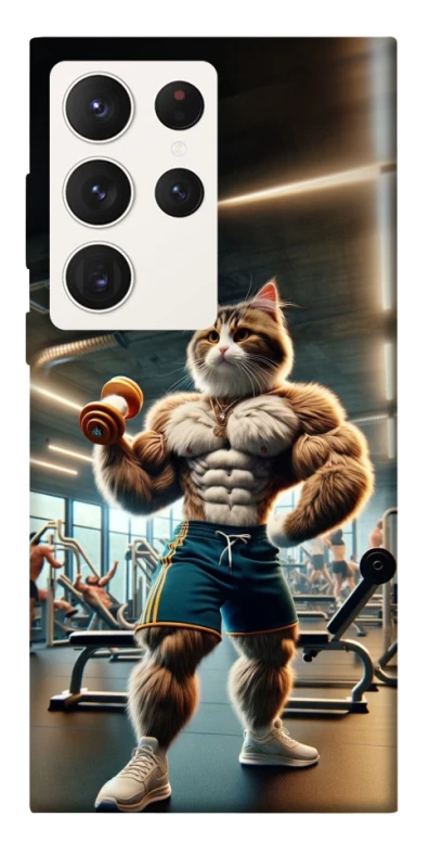 Чехол на Samsung Galaxy S23 Ultra Качок кот фото 1 из 1