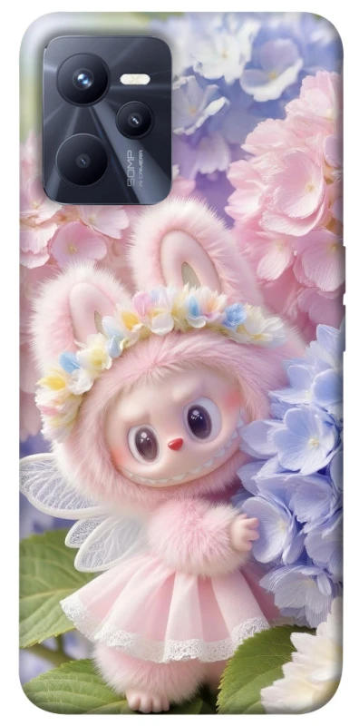 Чохол на Realme C35 Labubu & Flowers ver.1 фото 1 з 1
