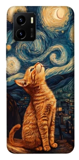Чохол на Vivo Y15s van gogh cat фото 1 з 1