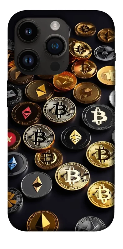 Чехол на Apple iPhone 14 Pro (6.1") Many coins фото 1 из 1