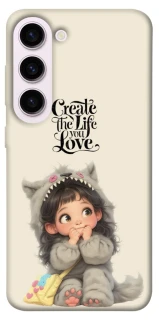 Чехол на Samsung Galaxy S23+ Create the life you love фото 1 из 1