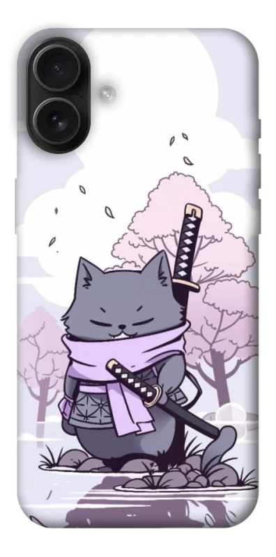 Чохол на Apple iPhone 16 Plus Samurai cat фото 1 з 1