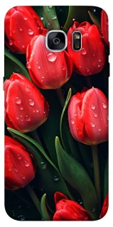 Чохол на Samsung G935F Galaxy S7 Edge Червоні тюльпани фото 1 Чохол на Samsung G935F Galaxy S7 Edge Червоні тюльпани фото 1 з 1