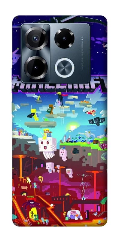 Чохол на Infinix Note 40 Pro 4G Minecraft world фото 1 з 1