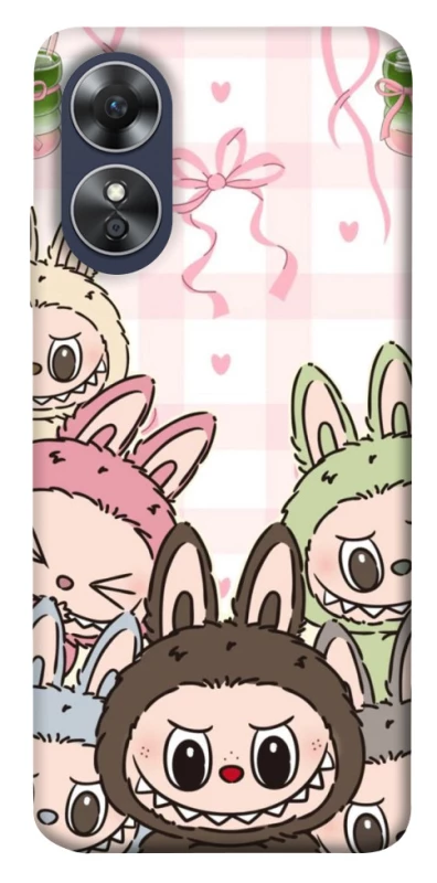 Чохол на Oppo A17 All Labubu 2 фото 1 з 1