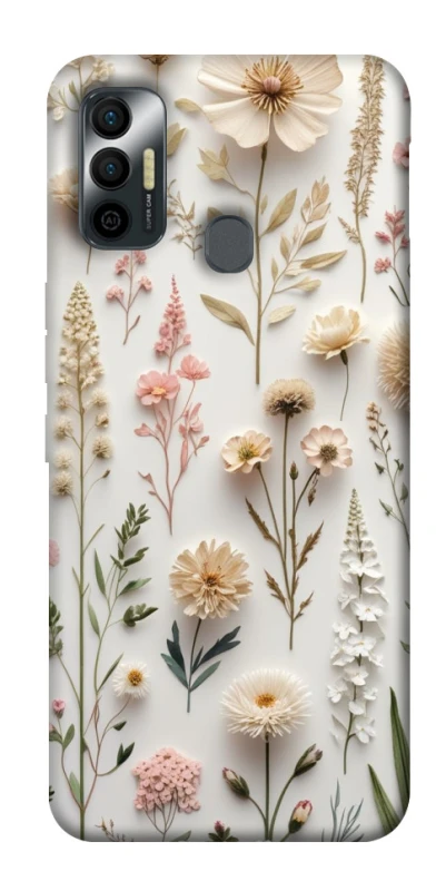 Чехол на TECNO Spark 7 Floral design ver.1 фото 1 из 1