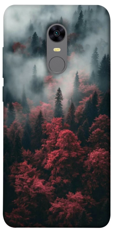 Чехол на Xiaomi Redmi 5 Plus / Redmi Note 5 (Single Camera) Red Wood фото 1 из 1