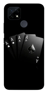 Чохол на Realme C21Y Black Cards фото 1 з 1