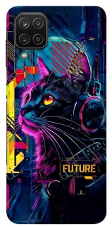 Чехол на Samsung Galaxy A12 Cyber Cat v2 фото 1 из 1