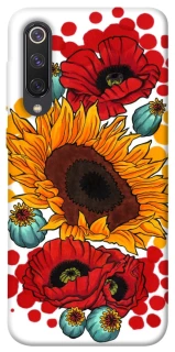 Чохол на Xiaomi Mi 9 SE Соняшники та маки фото 1 з 1