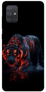 Чехол на Samsung Galaxy A71 fire tiger фото 1 из 1