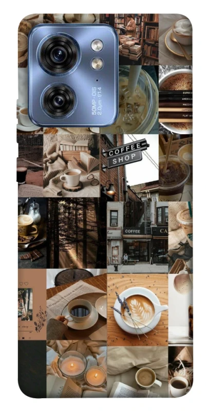 Чехол на Motorola Edge 40 Coffee collage ver.3 фото 1 из 1