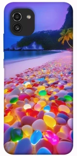 Чохол на Samsung Galaxy A03 Каміння світиться на березі фото 1 з 1