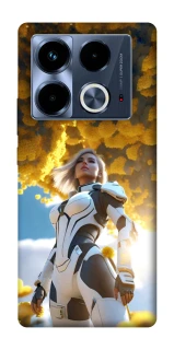 Чохол на Infinix Note 40 4G Cyber space girl ver.3 фото 1 з 1