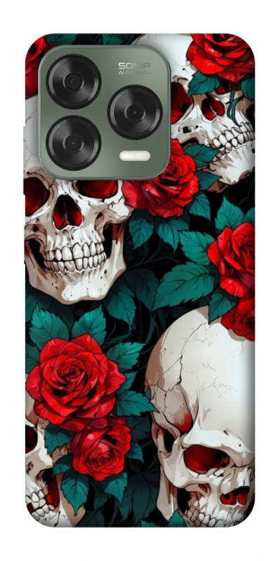 Чохол на ZTE Nubia V70 Design skull and rose фото 1 з 1