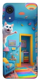 Чехол на Samsung Galaxy A03 Core crazy cat фото 1 Чехол на Samsung Galaxy A03 Core crazy cat фото 1 из 1