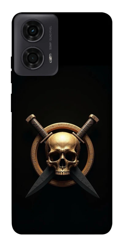 Чохол на Motorola Moto G04 Golden Skull фото 1 з 1