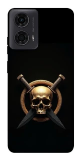 Чохол на Motorola Moto G24 Golden Skull фото 1 з 1