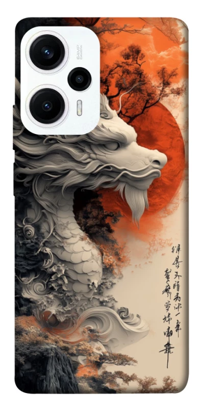 Чохол на Xiaomi Poco F5 / Note 12 Turbo white dragon фото 1 з 1