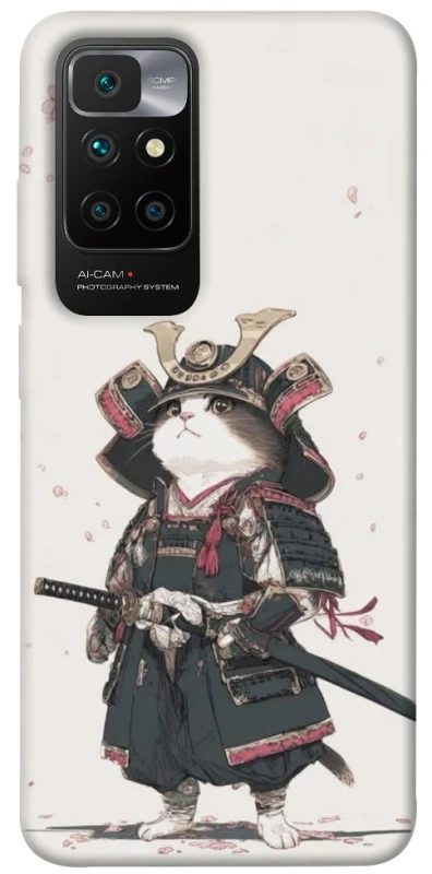 Чохол на Xiaomi Redmi 10 Samurai Cat Warrior фото 1 з 1