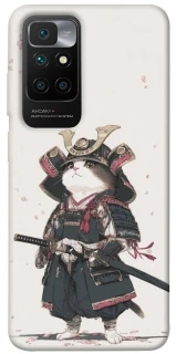 Чохол на Xiaomi Redmi 10 Samurai Cat Warrior фото 1 з 1
